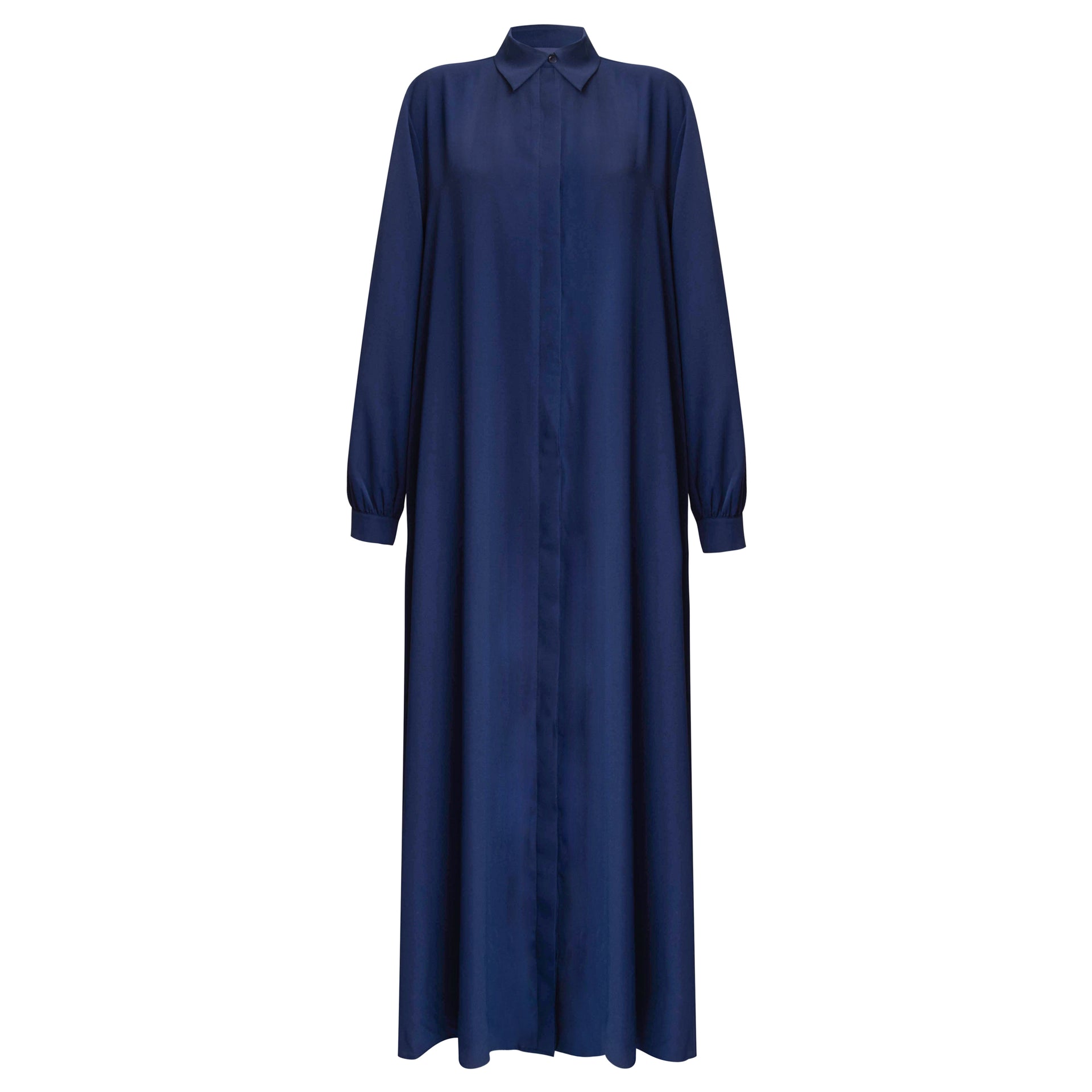 dark blue shirt dress Navy Mid Length Shirt Dress XL