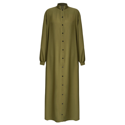 Chartreuse Shirt Dress